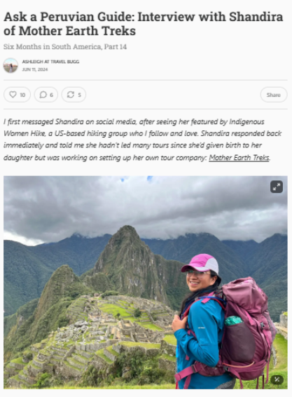 Machu Picchu viewpoint